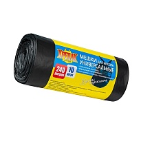 Мешки для мусора 240 л, черные, в рулоне 10 шт., ПНД 40 мкм, 1250х1000 мм, Крепак, 4607075710153 в Ярославле Мешки для мусора 240 л, черные, в рулоне 10 шт., ПНД 40 мкм, 1250х1000 мм, Крепак, 4607075710153 в Ярославле