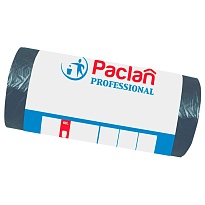 Мешки для мусора 60 л, черные, в рулоне 50 шт., ПНД, 6,2 мкм, 800х600 мм, PACLAN Professional, 604078 в Ярославле