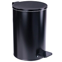 Ведро для мусора с педалью, усиленное, Титан, 10 л, черное, оцинкованная сталь в Ярославле Ведро для мусора с педалью, усиленное, Титан, 10 л, черное, оцинкованная сталь в Ярославле