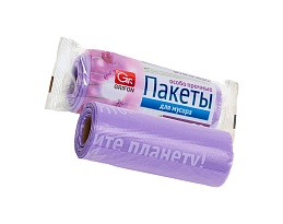 Мешки для мусора 35 л, ароматизированные, сиреневые, в рулоне 20 шт., ПНД, 12 мкм, 560х530 мм, GRIFON Полевые Цветы, 100-034 в Ярославле Мешки для мусора 35 л, ароматизированные, сиреневые, в рулоне 20 шт., ПНД, 12 мкм, 560х530 мм, GRIFON Полевые Цветы, 100-034 в Ярославле