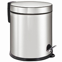Ведро-контейнер для мусора урна с педалью LAIMA Classic Plus, 5 л, зеркальное в Ярославле