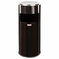 Урна с пепельницей 27 л, нержавеющая сталь, черная, LAIMA PROFESSIONAL в Ярославле Урна с пепельницей 27 л, нержавеющая сталь, черная, LAIMA PROFESSIONAL в Ярославле