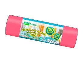 Мешки для мусора 120 л, с завязками, красные, в рулоне 10 шт., ПНД, 15 мкм, 800х750 мм, VIP, Z12010red в Ярославле Мешки для мусора 120 л, с завязками, красные, в рулоне 10 шт., ПНД, 15 мкм, 800х750 мм, VIP, Z12010red в Ярославле