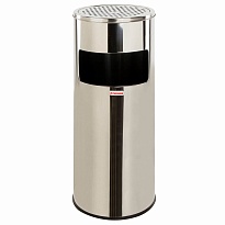 Урна с пепельницей 27 л, нержавеющая сталь, зеркальная, LAIMA PROFESSIONAL в Ярославле