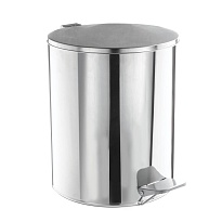 Ведро для мусора с педалью, усиленное, Титан, 15 л, нержавеющая сталь, хром в Ярославле Ведро для мусора с педалью, усиленное, Титан, 15 л, нержавеющая сталь, хром в Ярославле
