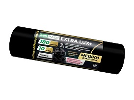 Мешки для мусора 180 л, черные, в рулоне 10 шт., ПВД, 60 мкм, 1100х930 мм, EXTRA LUX+, 1801098 в Ярославле Мешки для мусора 180 л, черные, в рулоне 10 шт., ПВД, 60 мкм, 1100х930 мм, EXTRA LUX+, 1801098 в Ярославле