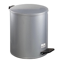 Ведро для мусора с педалью, усиленное, Титан, 15 л, серое, оцинкованная сталь в Ярославле Ведро для мусора с педалью, усиленное, Титан, 15 л, серое, оцинкованная сталь в Ярославле