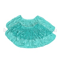 Бахилы бирюзовые 2000 шт (1000 пар), 16 мкм, однослойные, с одной резинкой, Эконом в Ярославле