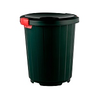 Мусорный бак с крышкой - воронкой на колесах 105 л темно-зеленый 105 темно-зеленый в Ярославле Мусорный бак с крышкой - воронкой на колесах 105 л темно-зеленый 105 темно-зеленый в Ярославле