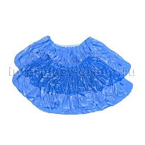 Бахилы голубые 2000 шт (1000 пар), 16 мкм, однослойные, с одной резинкой, Эконом в Ярославле