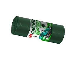 Мешки для мусора 240 л, двухслойные, зеленый, в рулоне 10 шт., ПВД 35 мкм, 1400х1100 мм, GRIFON PROFF GARDEN, 101-520 в Ярославле