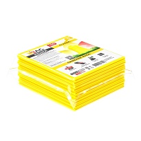 Мешки для мусора 160 л, желтые, в пачке 10 шт., ПВД, 40 мкм, 900х1100 мм, i-Bag в Ярославле