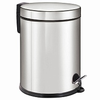 Ведро-контейнер для мусора урна с педалью LAIMA Classic Plus, 12 л, зеркальное в Ярославле