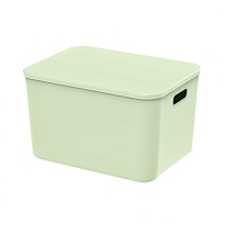 Ящик пластиковый вкладываемый светло-зеленый 410х305х245 мм в Ярославле