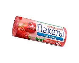 Мешки для мусора 30 л, ароматизированные, Клубника, красные, в рулоне 20 шт., ПНД, 9 мкм, 560х530 мм, GRIFON Aroma, 101-020 K в Ярославле Мешки для мусора 30 л, ароматизированные, Клубника, красные, в рулоне 20 шт., ПНД, 9 мкм, 560х530 мм, GRIFON Aroma, 101-020 K в Ярославле