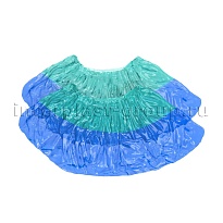 Бахилы бирюзово-синие 1000 шт (500 пар), 64 мкм, двойная подошва, двойная резинка, Особопрочные+ в Ярославле